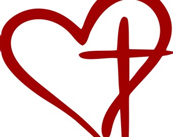 Download Cross Heart Svg Etsy