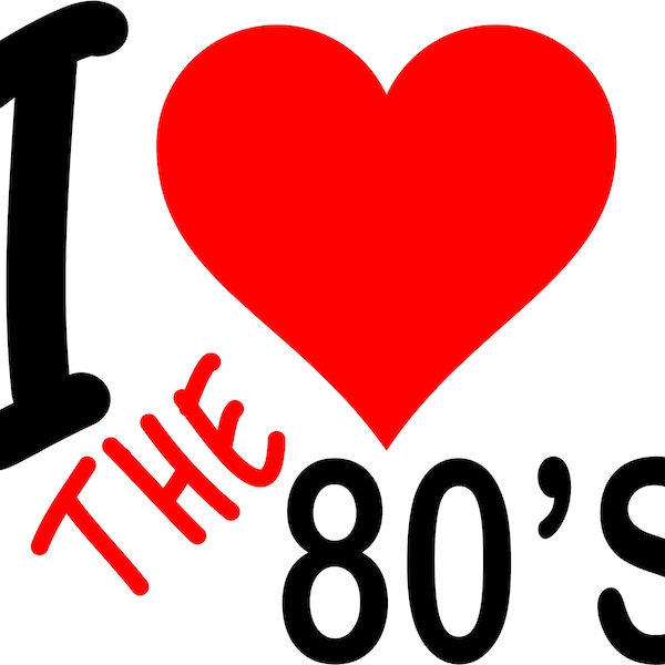 I Love the 80s - Etsy