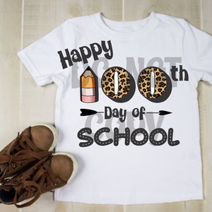Happy 100 days of school leopard numbers
