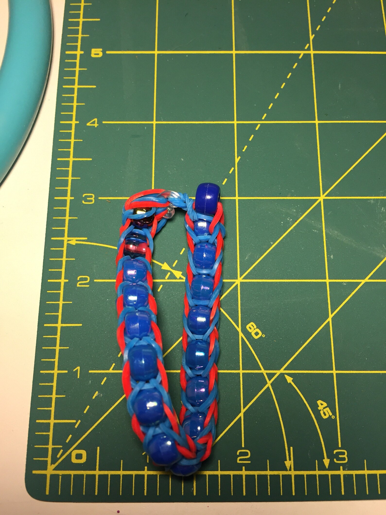 Rubber band bracelet with beads Etsy