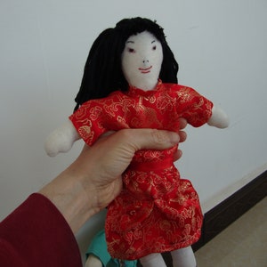 Chinese Girl Doll with Handmade Clothes