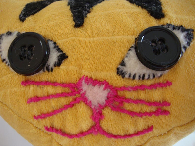 Kitty Cat Striped Plush Stuffed Animal Doll