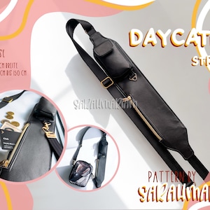 Schnittmuster Daycation Strap | Anleitung Taschen Gurt nähen | DIY Crossbody Schnittmuster | Gurt mit Reißverschluss selber nähen