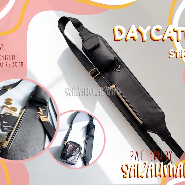 Daycation Strap Sewing Pattern | Sewing Instructions for a Bag Strap | DIY Crossbody Sewing Pattern | Sew Your Own Zippered Strap