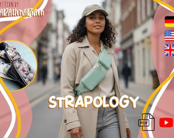 Sling Bag Pattern | PDF Download | Strapology Sewing Pattern | Sewing Instructions for Bag Straps | DIY Crossbody Sewing Pattern