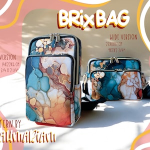 Bag sewing pattern Brix Bag | Instructions for sewing a shoulder bag | DIY crossbody sewing pattern | Bag sewing pattern for shoulder bags with video