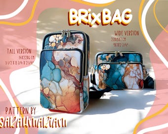 Bag sewing pattern Brix Bag | Instructions for sewing a shoulder bag | DIY crossbody sewing pattern | Bag sewing pattern for shoulder bags with video