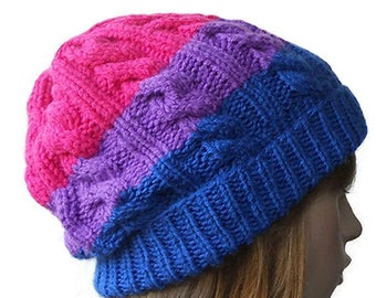 Bisexual Pride Hat, Bi Beanie, Bisexual Flag Hat, Bisexual Accessories, Bisexual Gifts, LGBTQ Outfits, Pride Merch