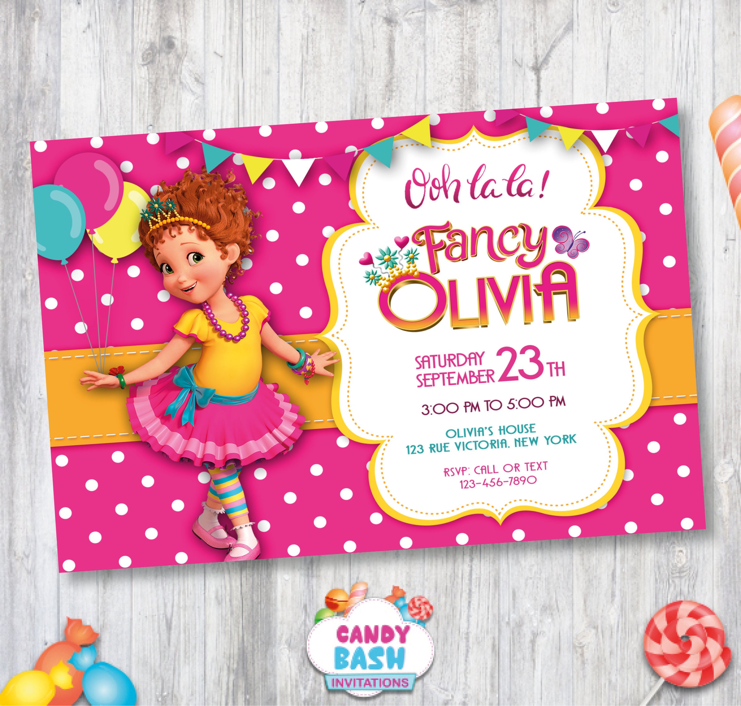 Fancy Nancy Birthday Invitations Free Printables