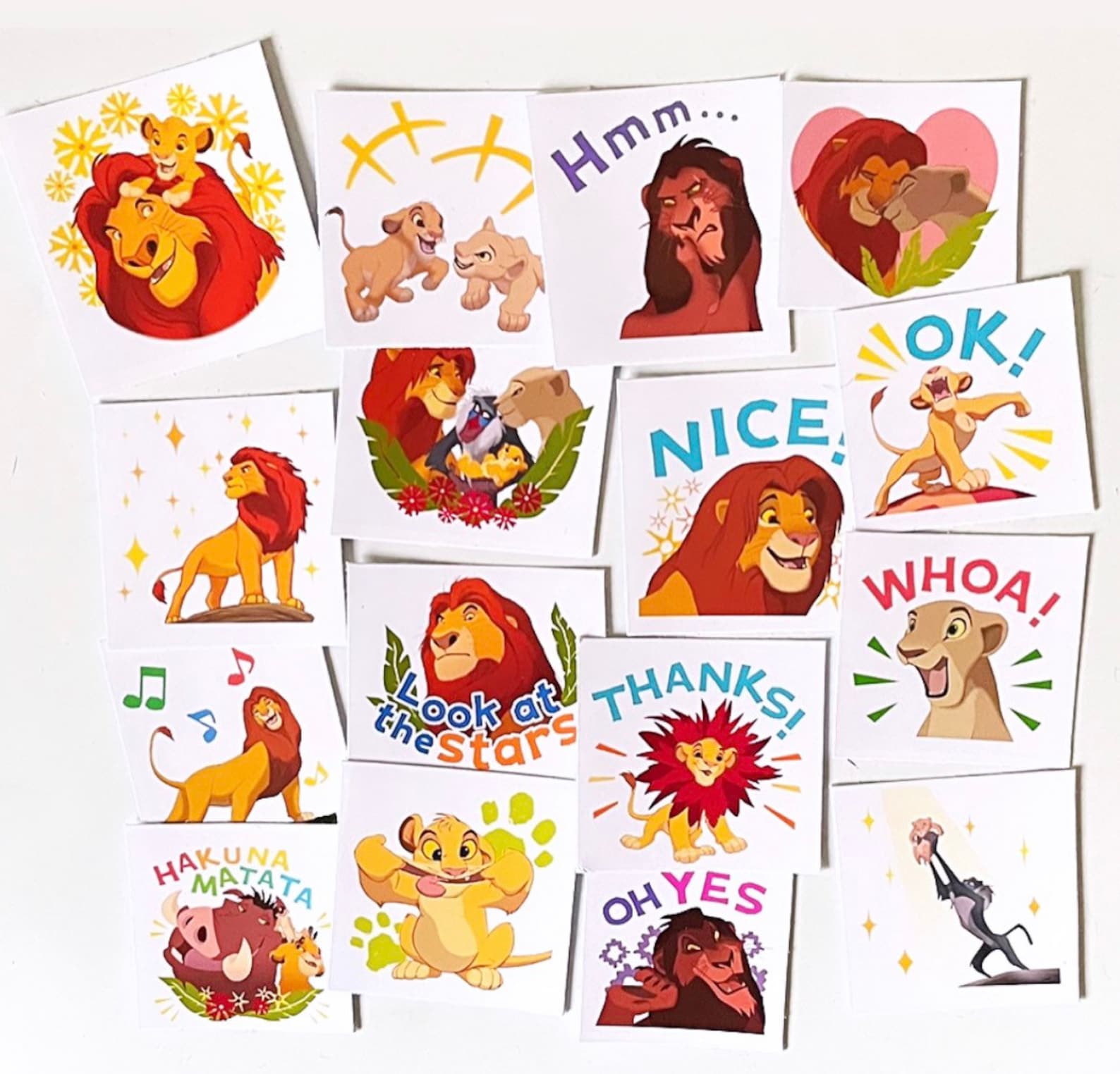 The Lion King Stickers Disney Character Stickers Etsy