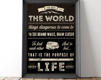 Walter Mitty Etsy