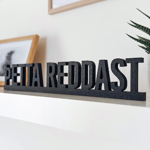 Þetta Reddast Refrán islandés, letrero de pared y decoración de mesa, letrero con palabras motivacionales, regalo de recuerdo de viaje a Islandia, decoración del hogar escandinava