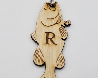 Bass Fish Personalized Keychain