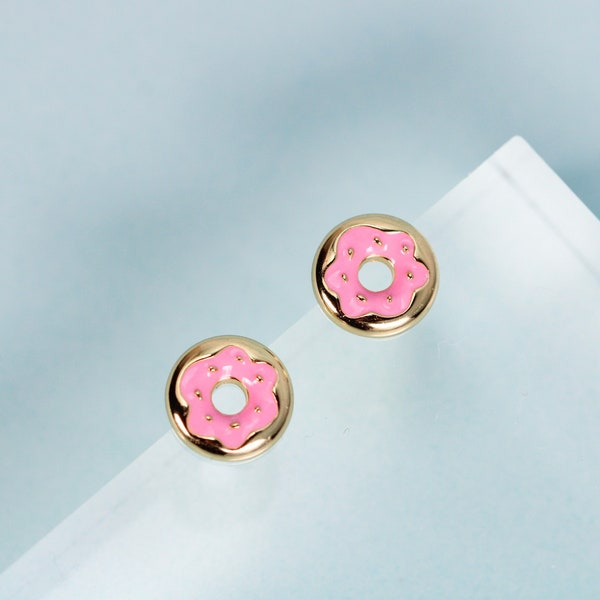 Donut Stud Earrings Etsy