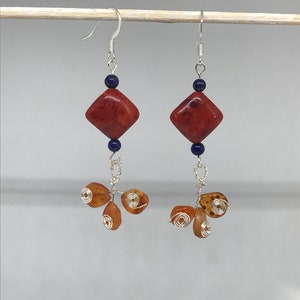 Reiki-infused Red Coral earrings image 2