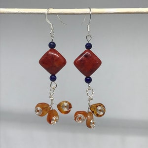 Reiki-infused Red Coral earrings image 1