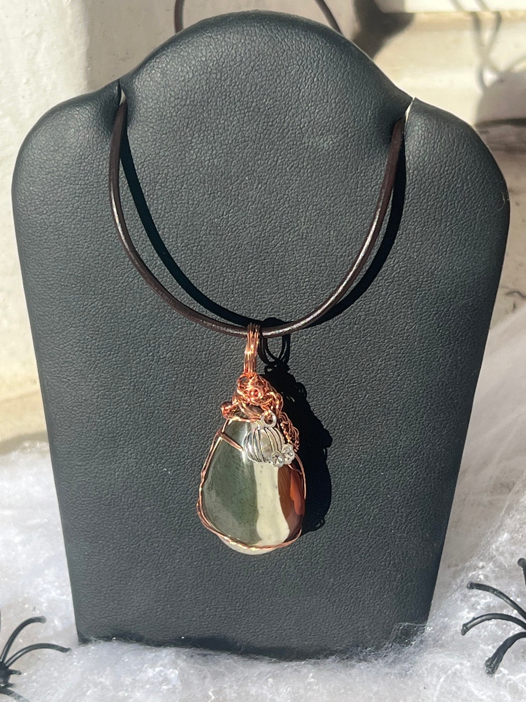 Colgante Atrapaluz De Cristal Policromado En Forma De Corazón - 6 Corazones De Vidrio, 83 Cm De Largo, Hecho A Mano En Indonesia, Decoración De Ventana