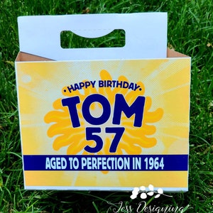 Custom 6 pack Twisted Tea Beer Carrier - Beer Carton- Holiday Carrier - Personalized Gift - Anniversary Gift-Father's day-Groomsman