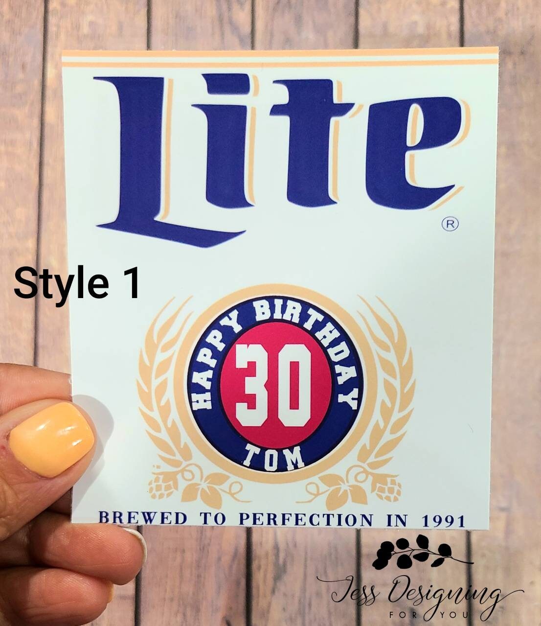 Custom Miller Lite Beer Label For All Occasions Cerveza Etsy