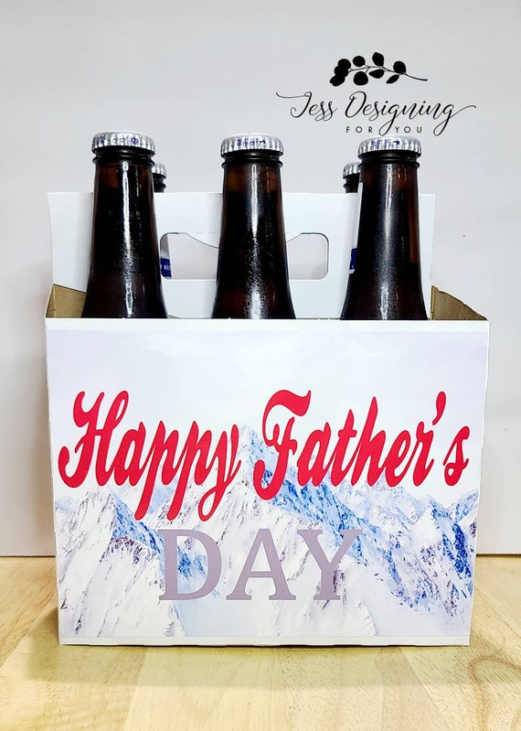 Custom 6 pack Beer carrier Coors light- Beer Bottle Carrier -Beer Carrier-  Beer- Beer gifts- Anniversary Gift-Father's day-Groomsman gift