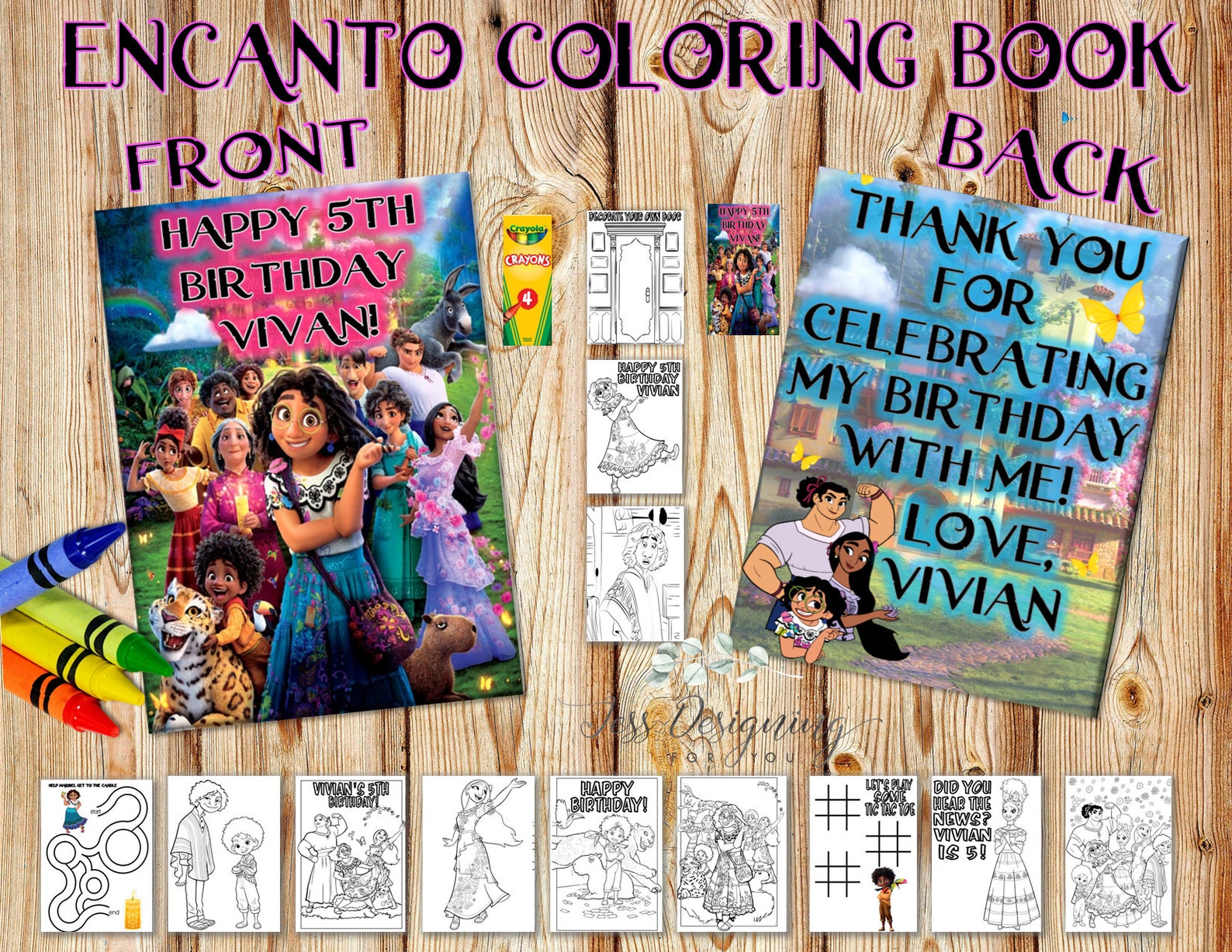 Encanto Activity Page Encanto Birthday Encanto Coloring | Etsy