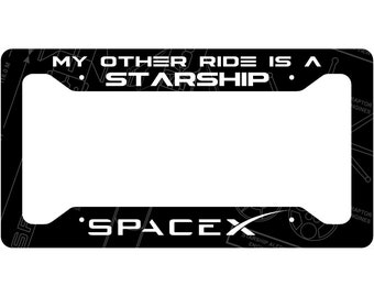 pic Nasa I Need My Space License Plate Frame nasa plate etsy