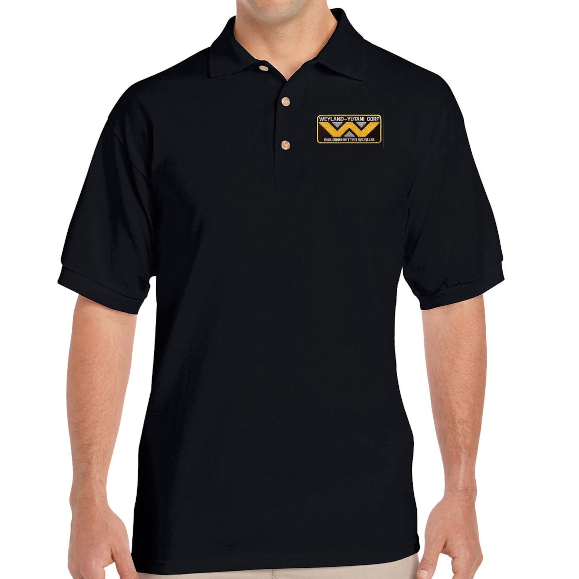 Discover Weyland Yutani Corp Embroidered Polo Shirt