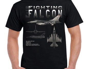 Air Force F-16 Viper T-Shirt BUNKER 27 Fighting Falcon 