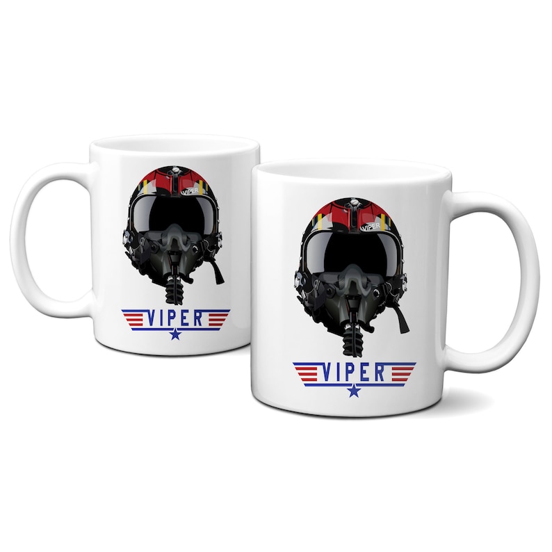 Top Gun Viper Helmet Mug Etsy