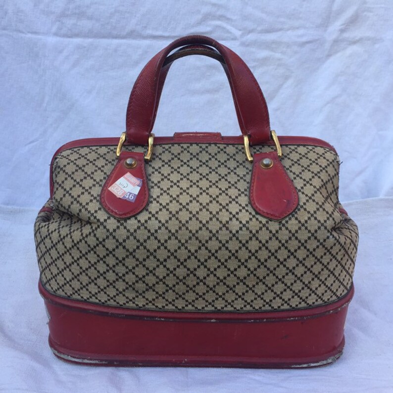 Vintage Gucci travel bag. Gucci vanity case. Gucci bag. | Etsy