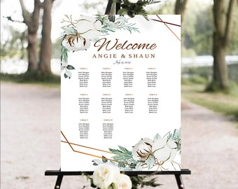 Traditional Wedding Seating Chart Template Printable Seating - Etsy