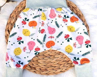 Sarouel bébé évolutif Fruit jersey bio Oeko-tex