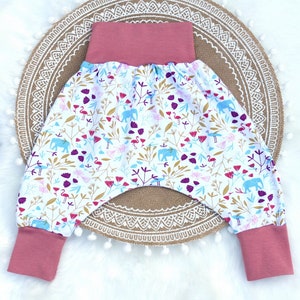 Evolutionary baby harem pants Dolly organic jersey image 1