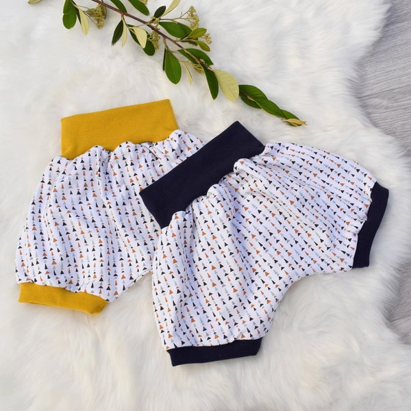 Short sarouel bébé Pygmée jersey bio oekotex