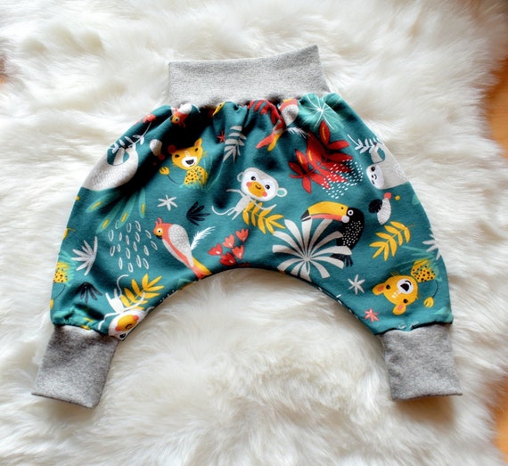 Sarouel Bebe Tropical Vert Jersey Bio Oekotex Etsy Sarouel Bebe Tropical Vert Jersey Bio Oekotex Etsy