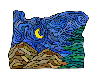 Oregon print