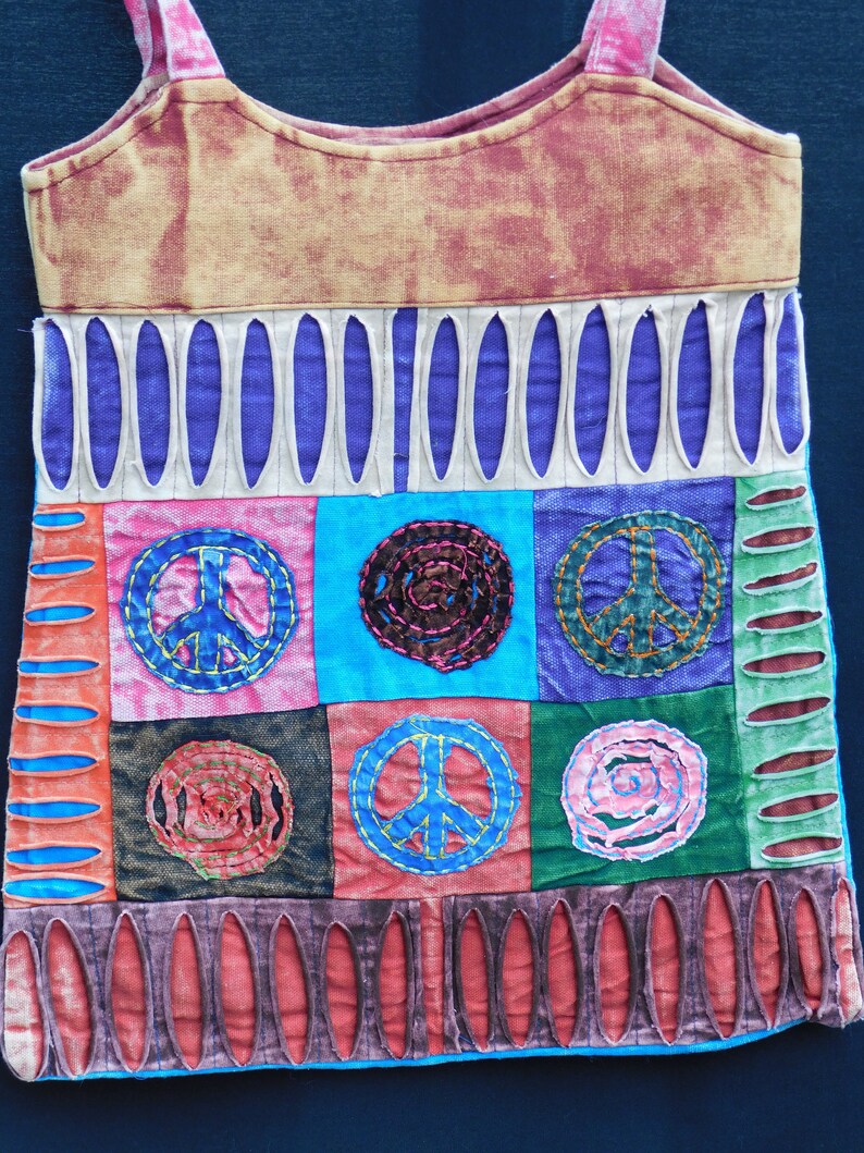 Handmade Hippy Boho Peace Skirt Bag