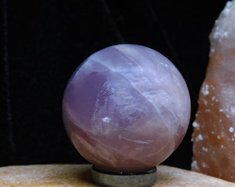 Rose Quartz Crystal Sphere, Crystal Feng Shui Decor