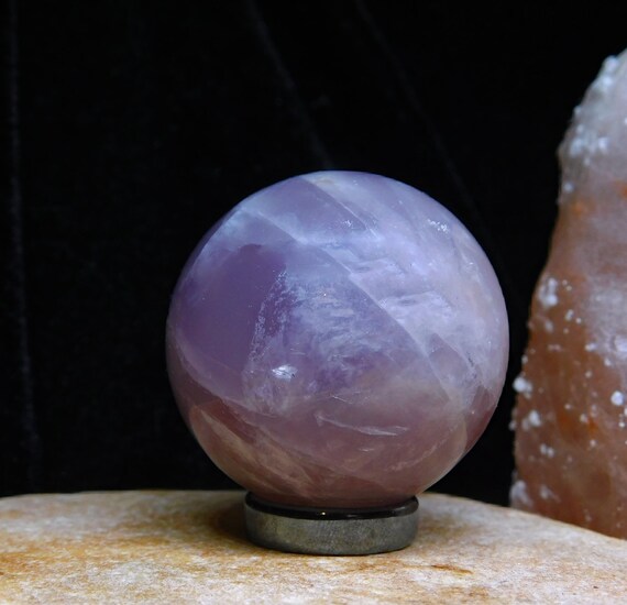 Rose Quartz Crystal Sphere, Crystal Feng Shui Decor