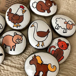 Farm Animals Story Stones Old Macdonald Had a Farm Story - Etsy