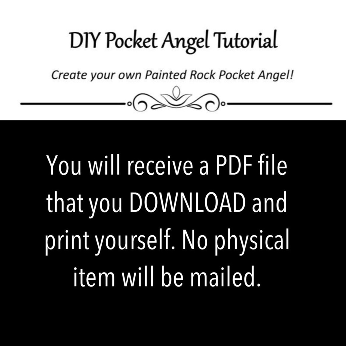DIY Painted Pocket Angel Tutorial Rock Painting Tutorial Etsy