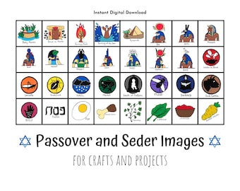 Imagens da história do Seder de Pessach: projetos e artesanatos DIY (download digital)