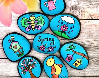 Spring Story Stones: Hand-Painted Story Starters