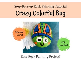 Bug Rock Bemalen Tutorial: Einfaches DIY Projekt (PDF-Download)