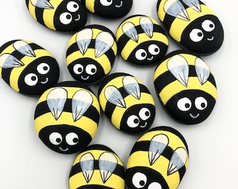 Shop Online Hand Painted honeybee Rocks