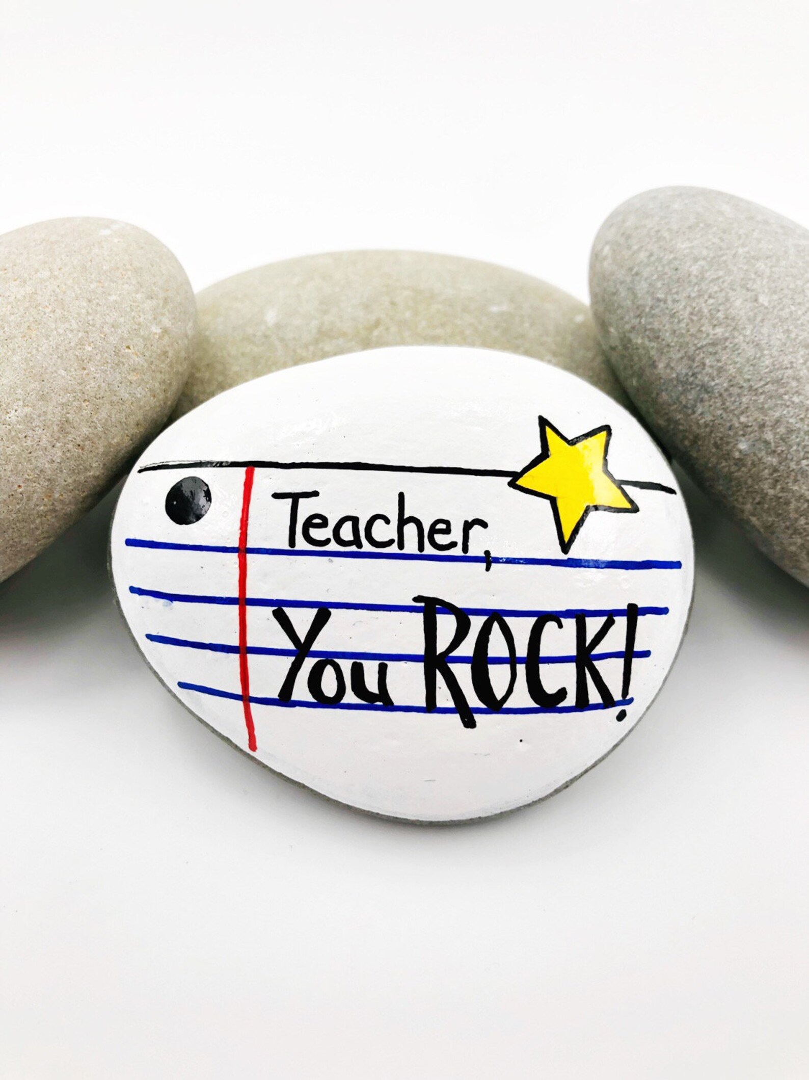 God Rocks Paperweight You Rock Painted Rock Paperweight for Teachers, You Are a Rockin ...