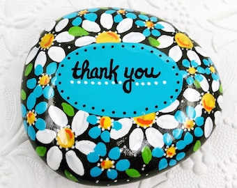 Painted Thank You Rock - Etsy