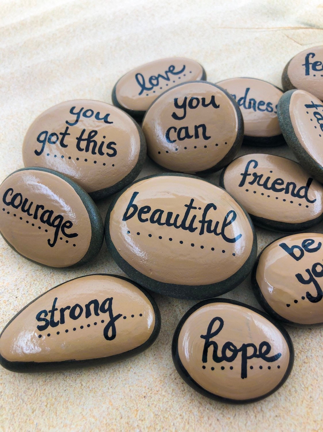Affirmation Stones: Empowerment Pocket Pebbles, Encouragement Rocks - Etsy