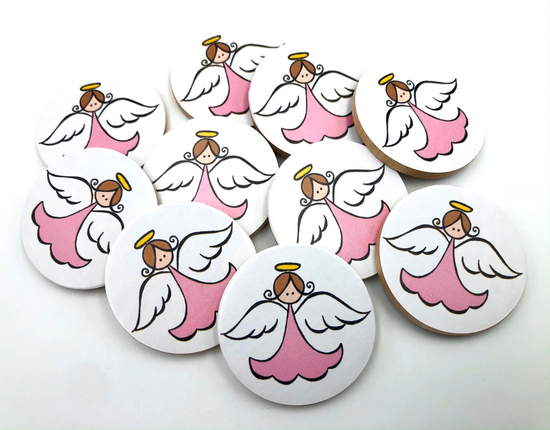 Pocket Angel Minis in Pink Bag of 10 Pocket Angel Tokens Etsy