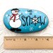 Let It Snow Painted Rock Snowman Hand Painted Rock Teacher - Etsy